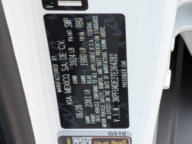 2026 Kia K4 EX