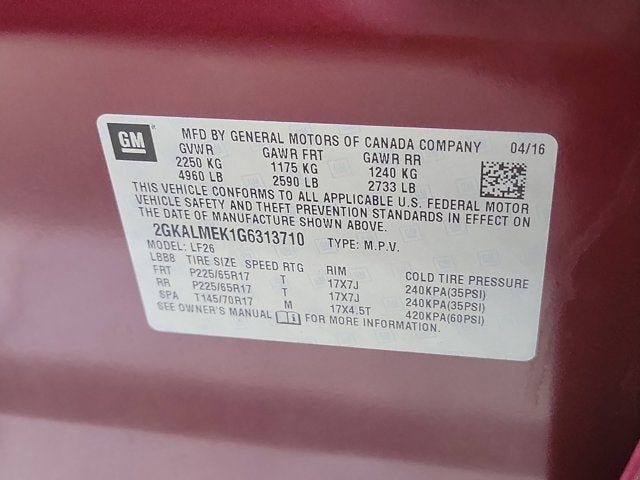 2016 GMC Terrain SLE