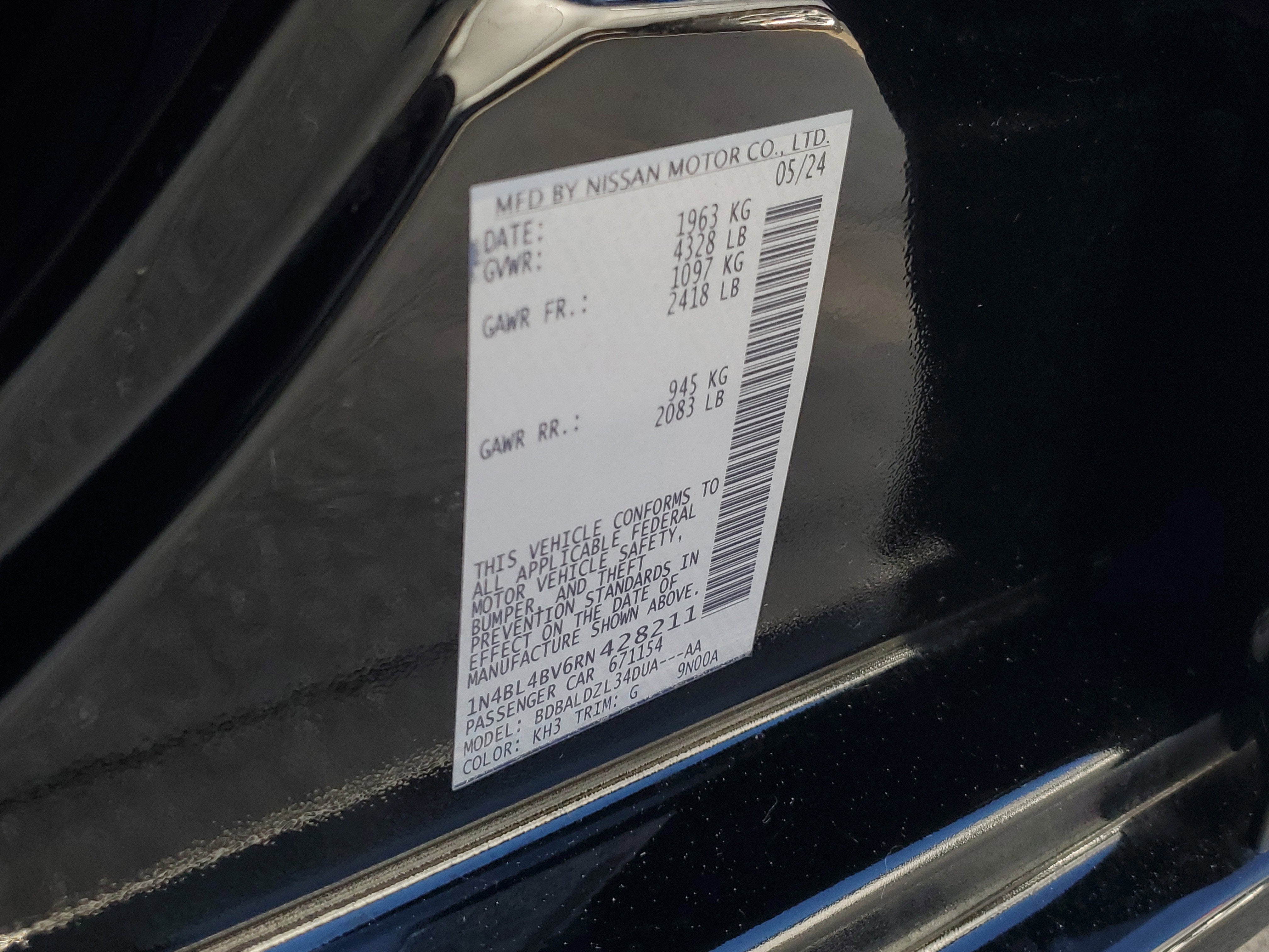 2024 Nissan Altima 2.5 S