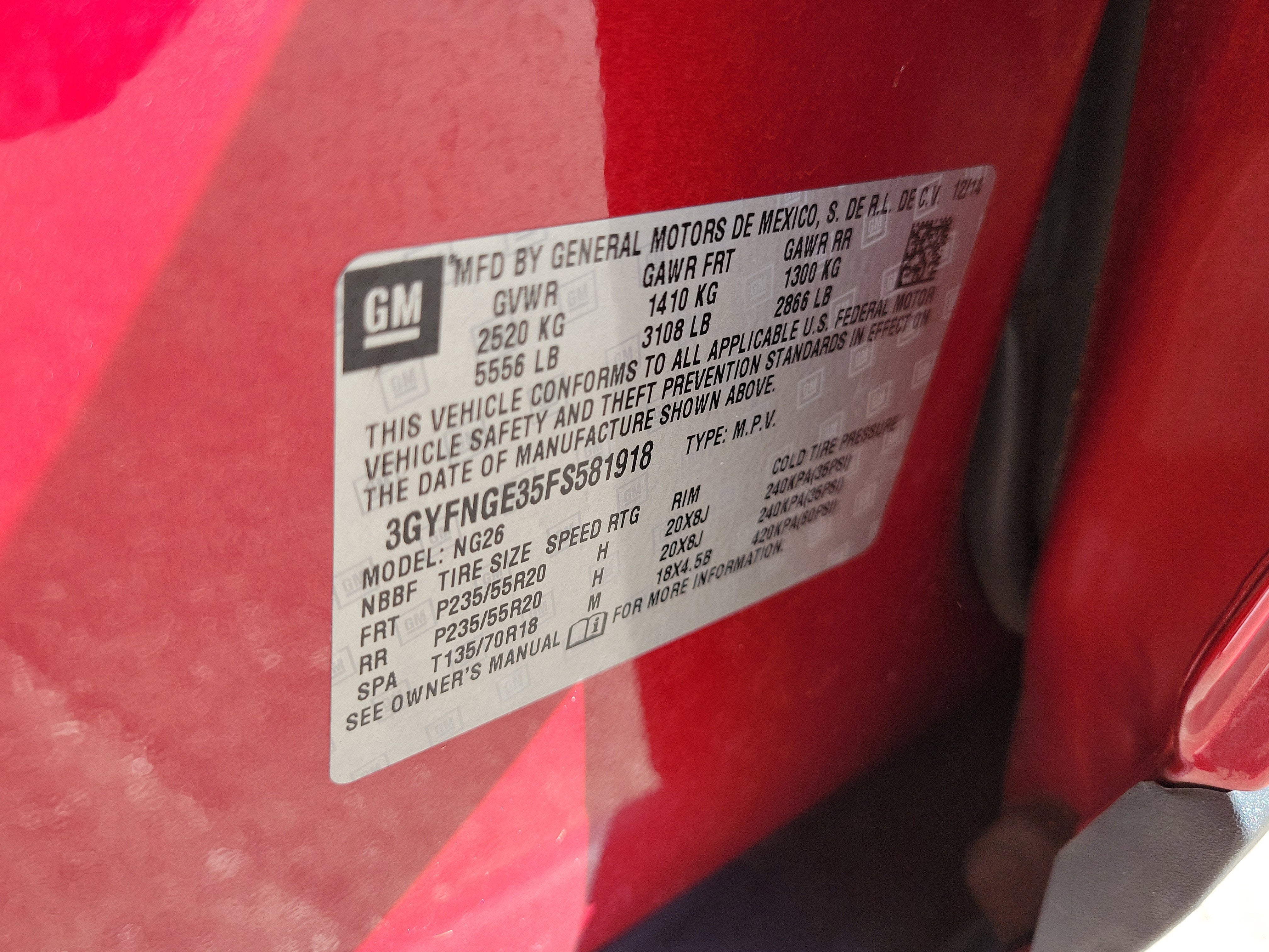 2015 Cadillac SRX Premium Collection