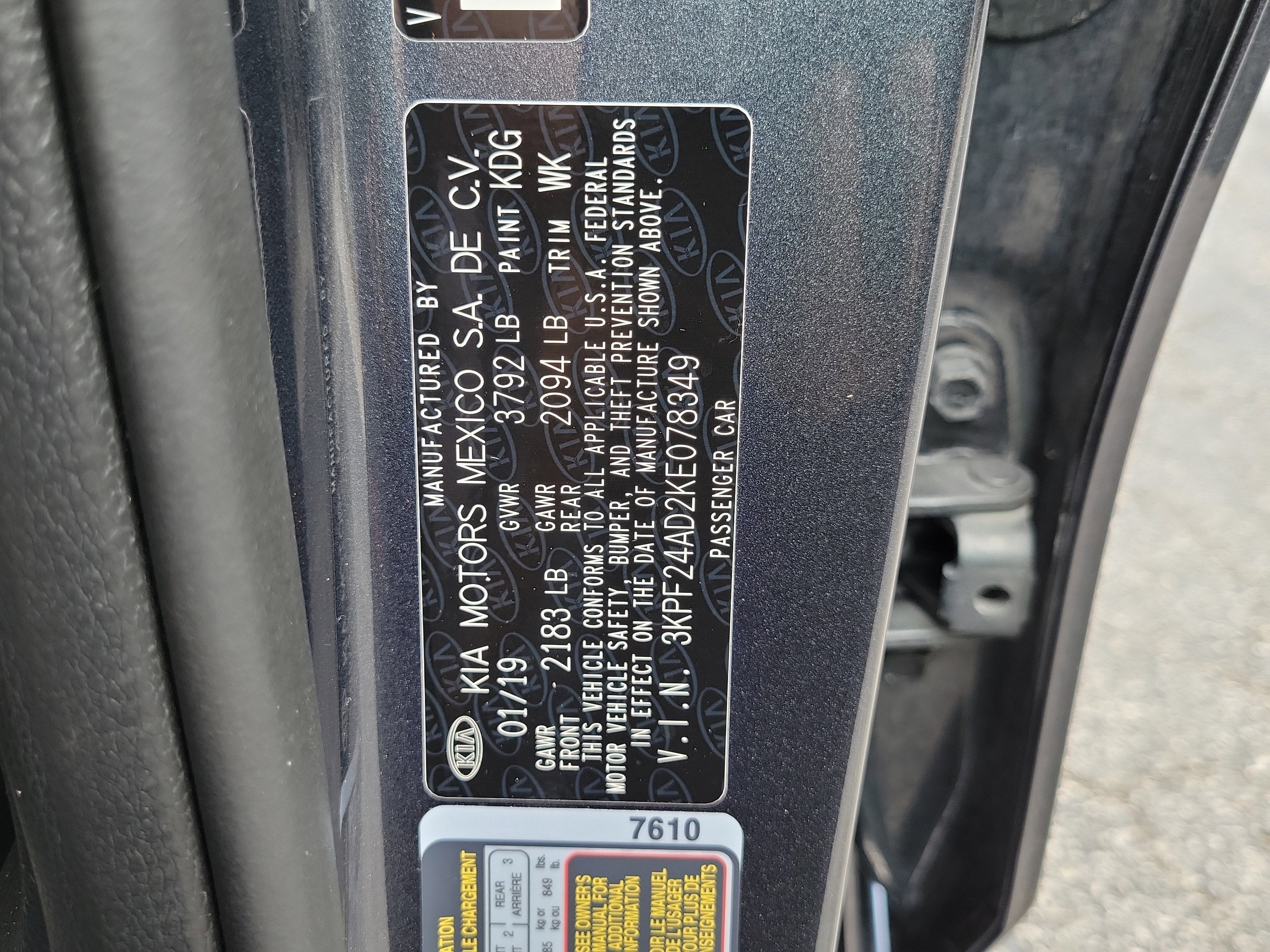 2019 Kia Forte LXS