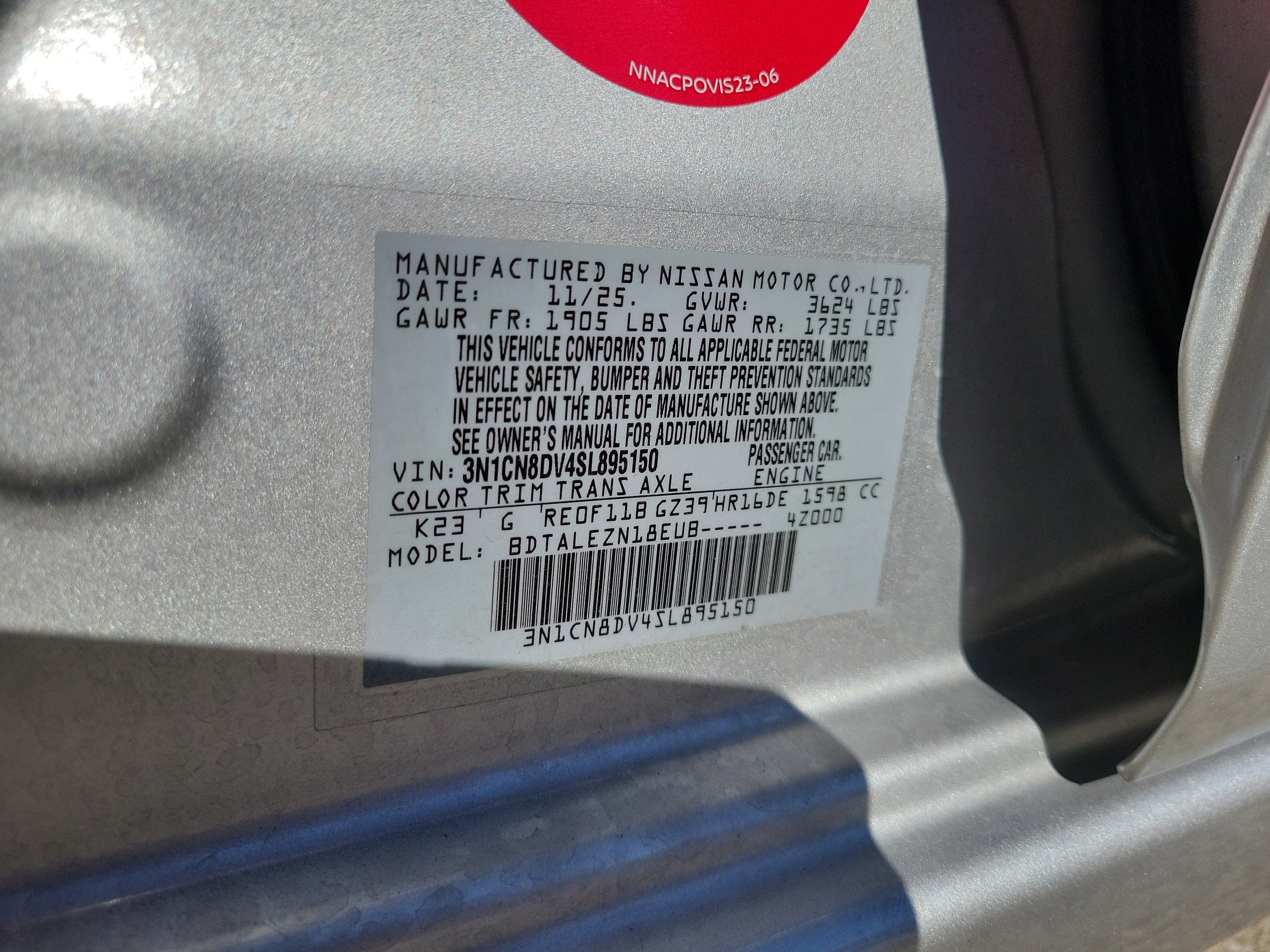 2025 Nissan Versa S