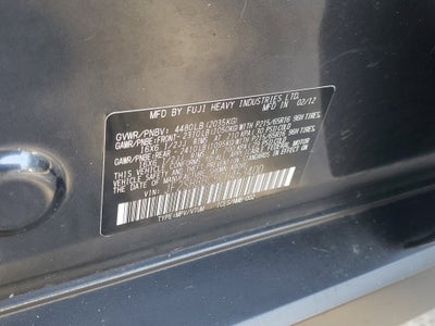 2012 Subaru Forester 2.5X