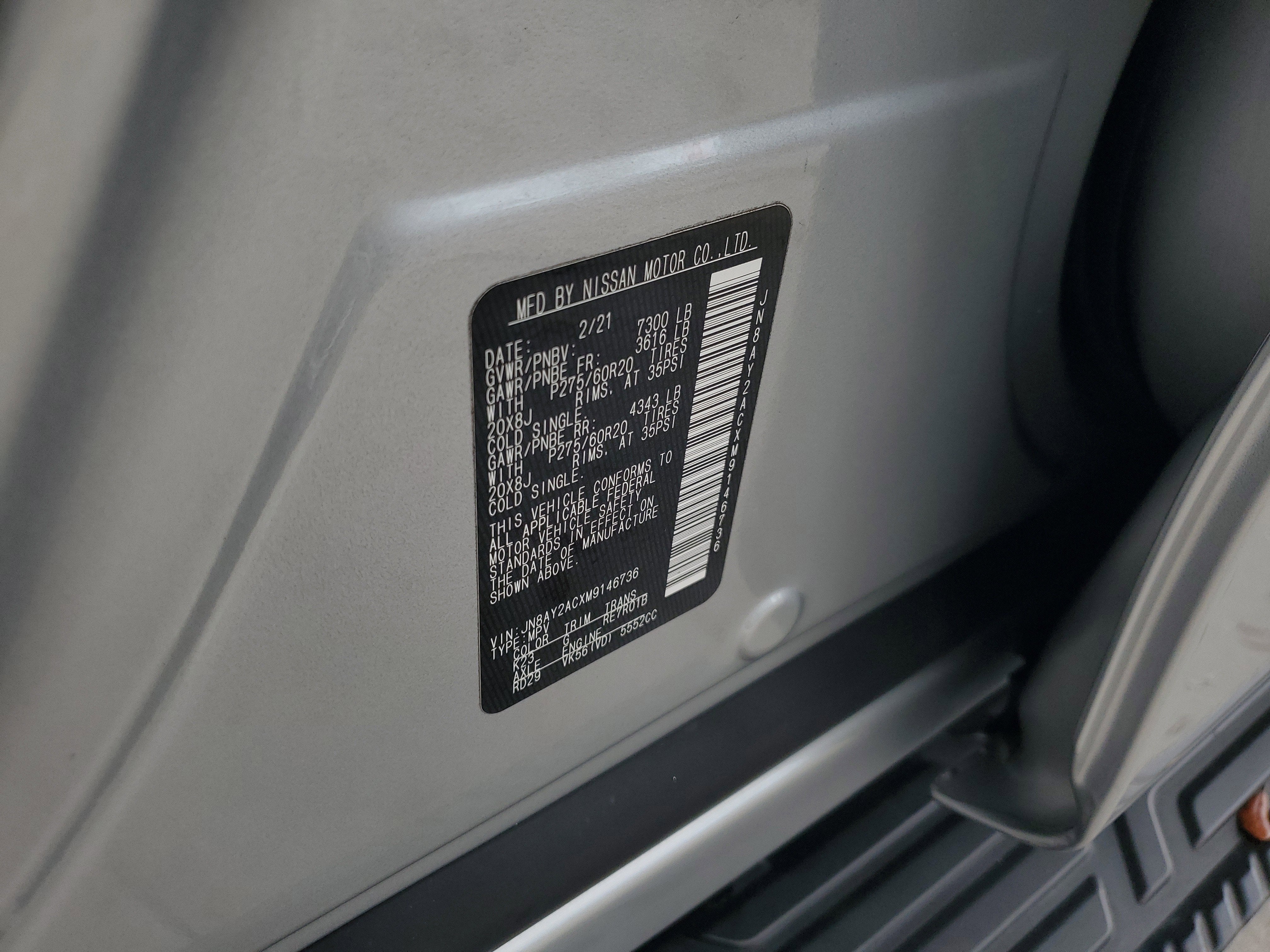 2021 Nissan Armada SV