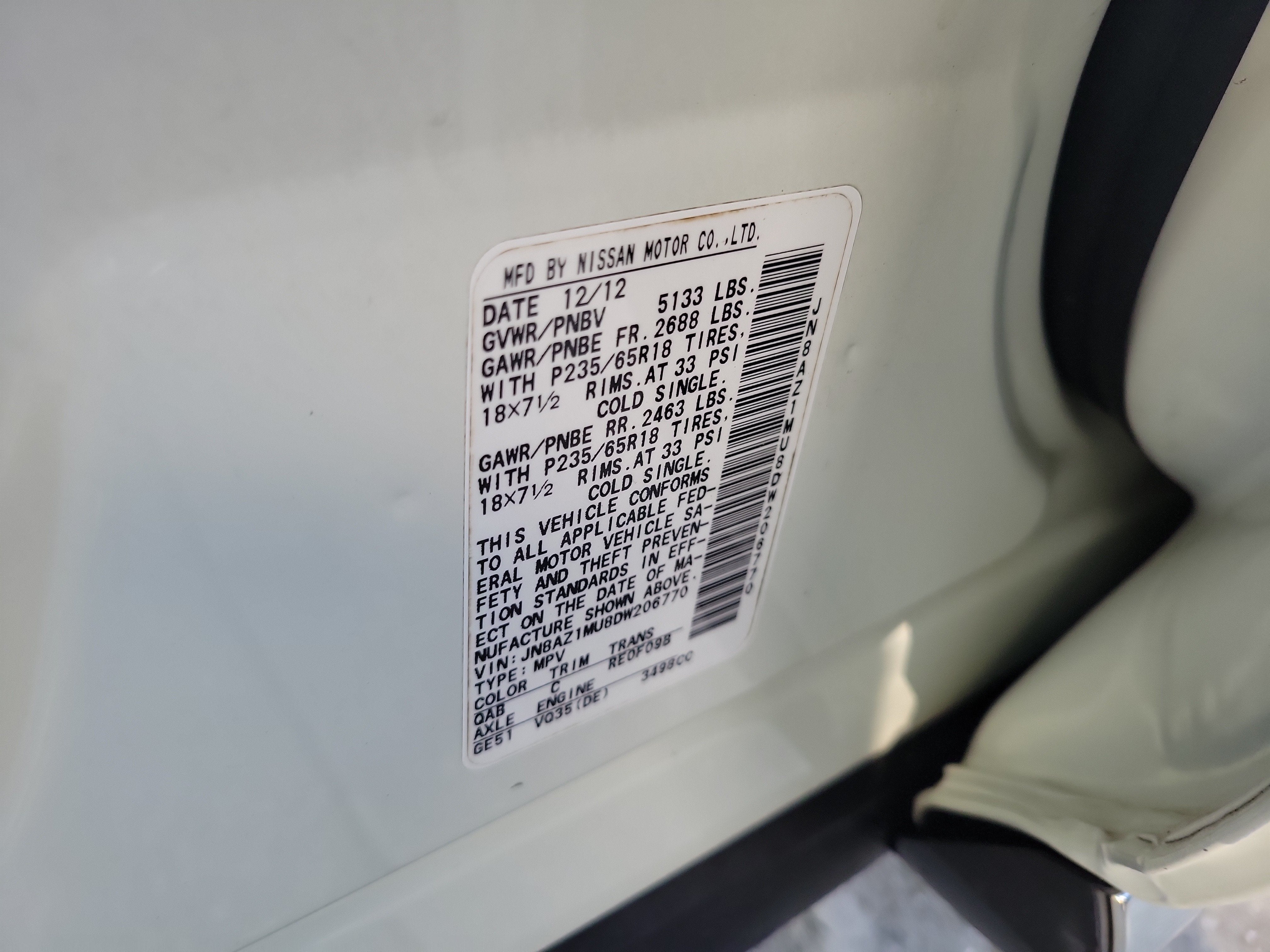 2013 Nissan Murano SV