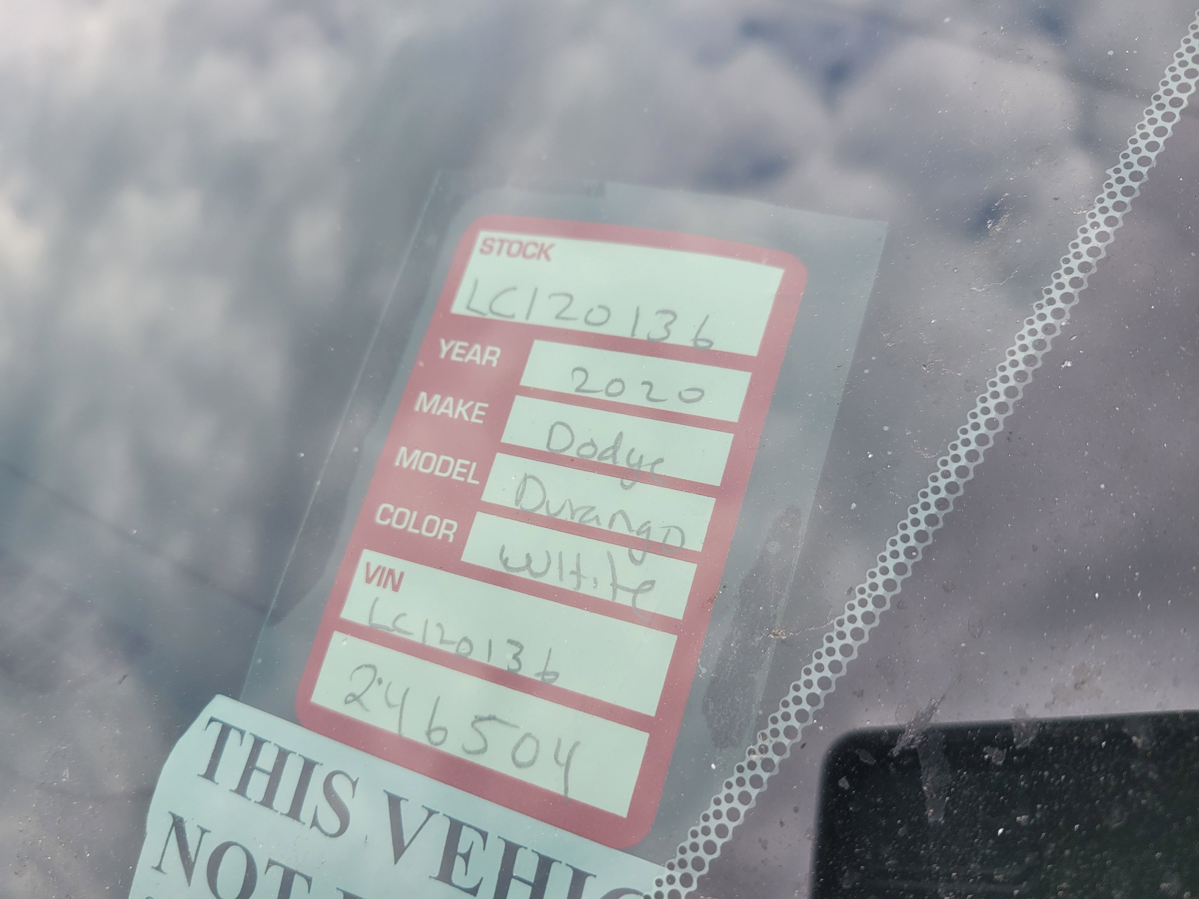 2020 Dodge Durango SXT Plus