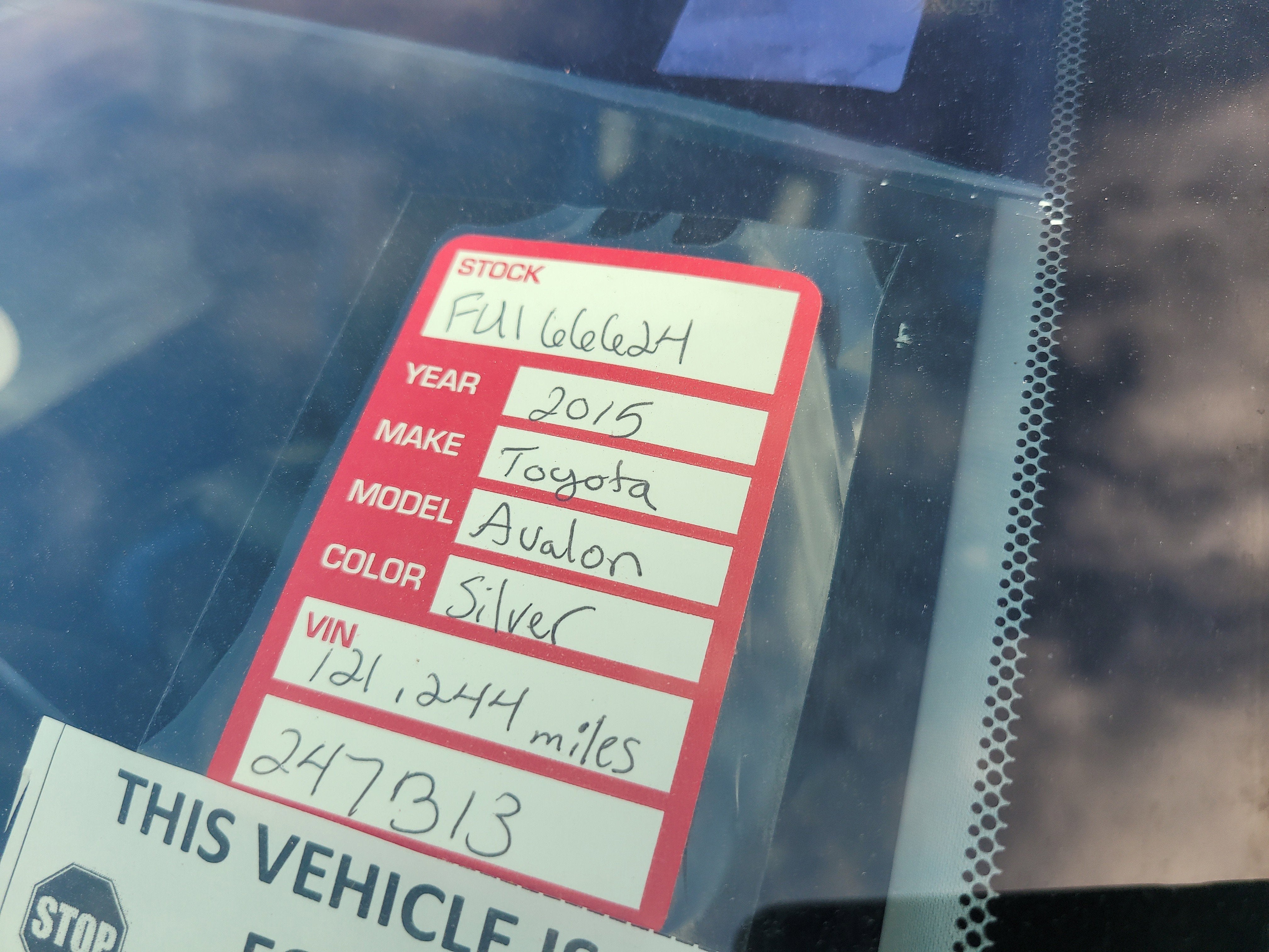 2015 Toyota Avalon XLE Touring