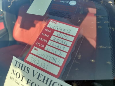 2025 Toyota Camry XSE