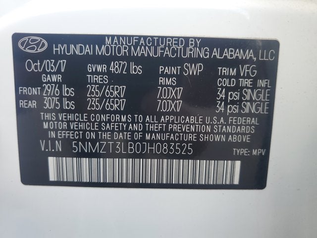 2018 Hyundai Santa Fe Sport 2.4L