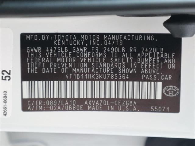 2019 Toyota Camry XLE