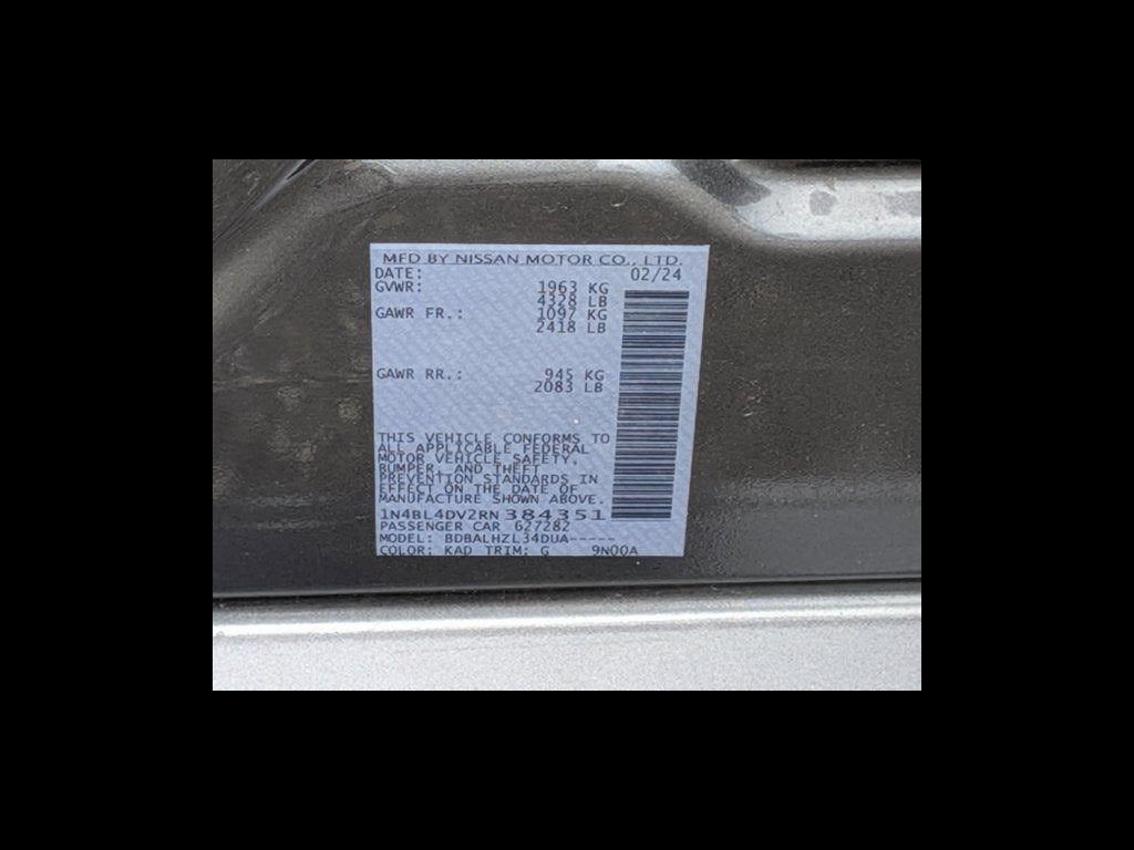 2024 Nissan Altima 2.5 SV