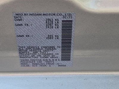 2025 Nissan Altima SV
