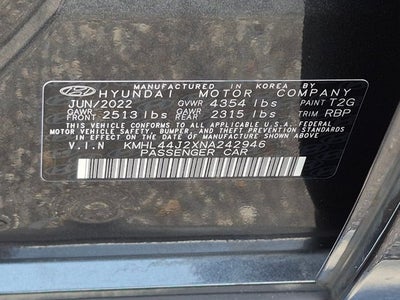 2022 Hyundai Sonata SEL Plus