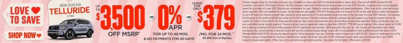 New 2025 Kia Telluride S FWD
