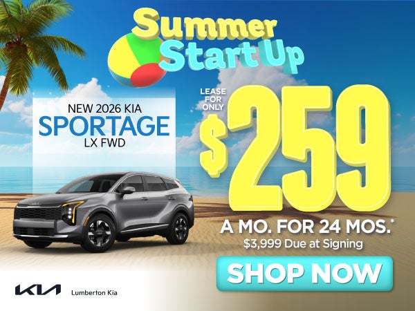 New 2026 Kia Sportage LX FWD	"Lease for only $259 for 24 mon