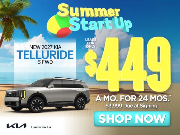 New 2027 Kia Telluride S FWD	"Lease for only $449 for 24 mon