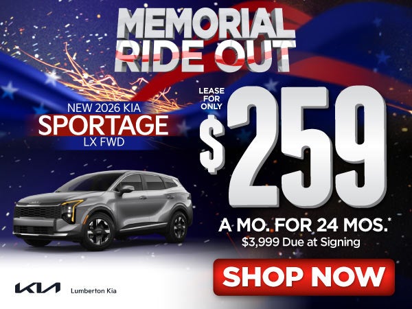 New 2026 Kia Sportage LX FWD	"Lease for only $259 for 24 mon