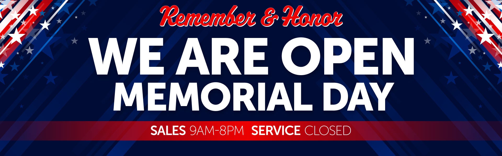 open memorial day