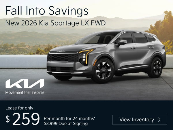 New 2026 Kia Sportage LX FWD	"Lease for only $259 for 24 mon