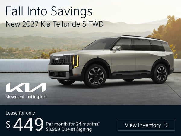 New 2027 Kia Telluride S FWD	"Lease for only $449 for 24 mon