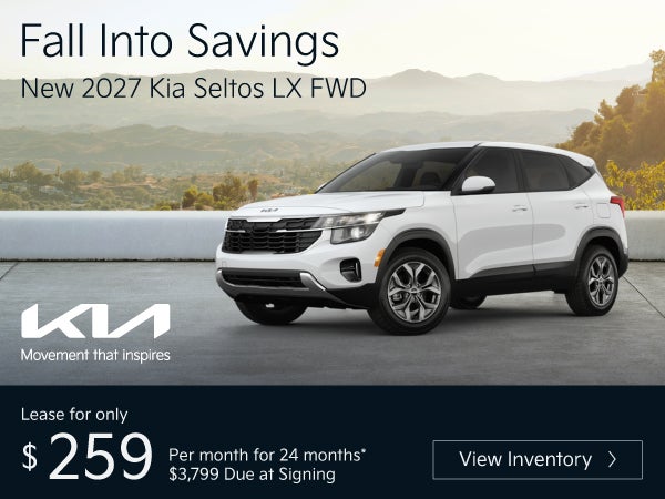 New 2027 Kia Seltos LX FWD	"Lease for only $259 for 24 month